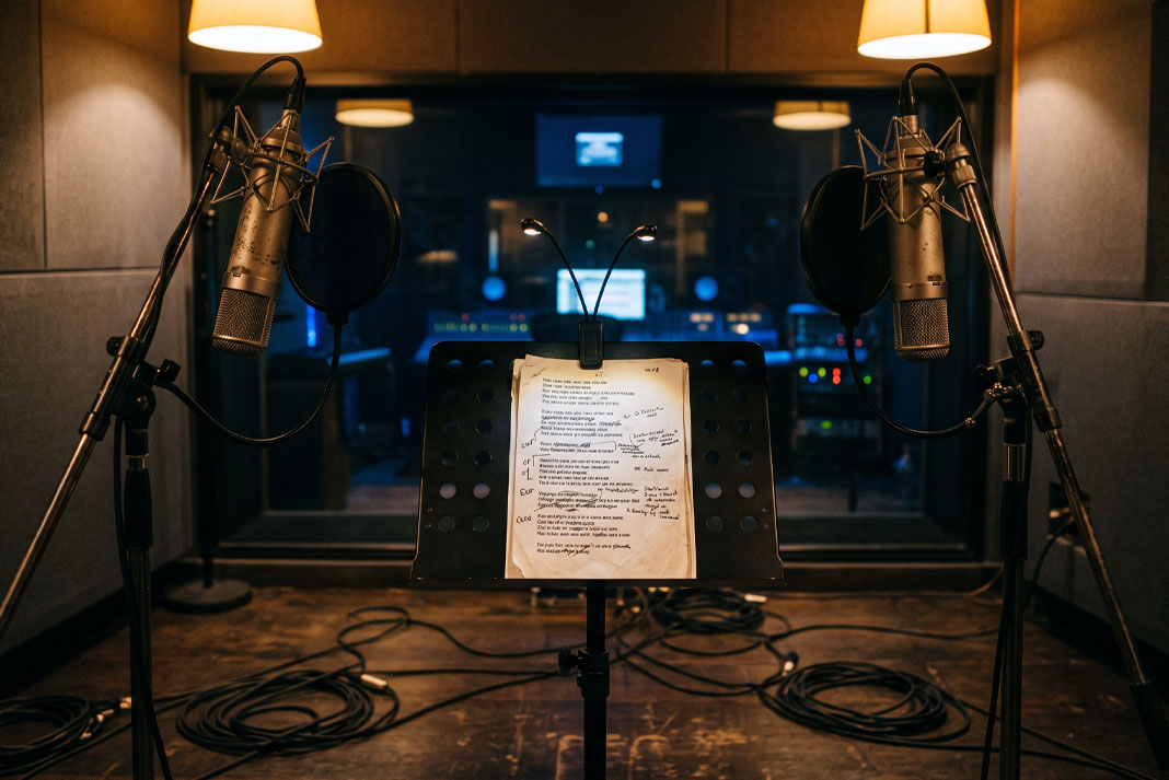 Behind the Track Writing Two Shadows in the Dark